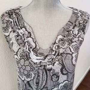 EUC Nordstrom Bobeau Printed Tank